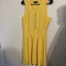 Guess Los Angeles Yellow Sleeveless Summer Dress 10