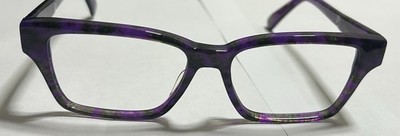 New BADA Eyeglasses Frames 56-18-145 Purple Green Acetate   No Case