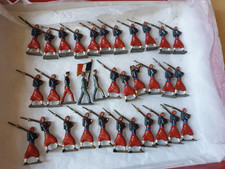 Lot de 33 Figurines Soldat Zouave infanterie coloniale en plomb CBG Mignot