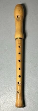 Vintage Gill Wood 2-PC Wooden Flute 12.5” Recorder Musical Instrument Maple