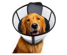 Soft Dog Cone for Dogs After Surgery, Breathable Pet Recovery Collar Medium B36