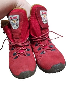 VTG Olang Red Suede Walking Trekking Comfortex Winter Boots Sz 8 EUR 39 UK 5.5