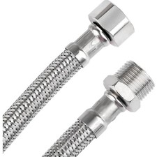 Svalor Edelstahl Flexschläuche 1/2 Zoll – 2 Stück, Robust & Flexibel für Wass...