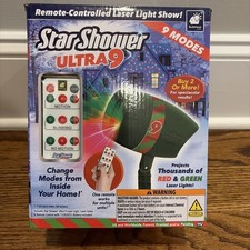 8 Inch Star Shower Christmas Projector 9-Pattern Light Show with Remote