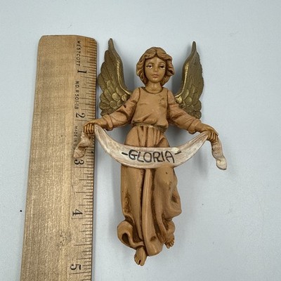 Vtg Fontanini 1983 Gloria Angel Nativity Figurine Hangs Stable