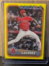 2024 Topps Series 2 - Kelvin Caceres #680 Yellow (RC)