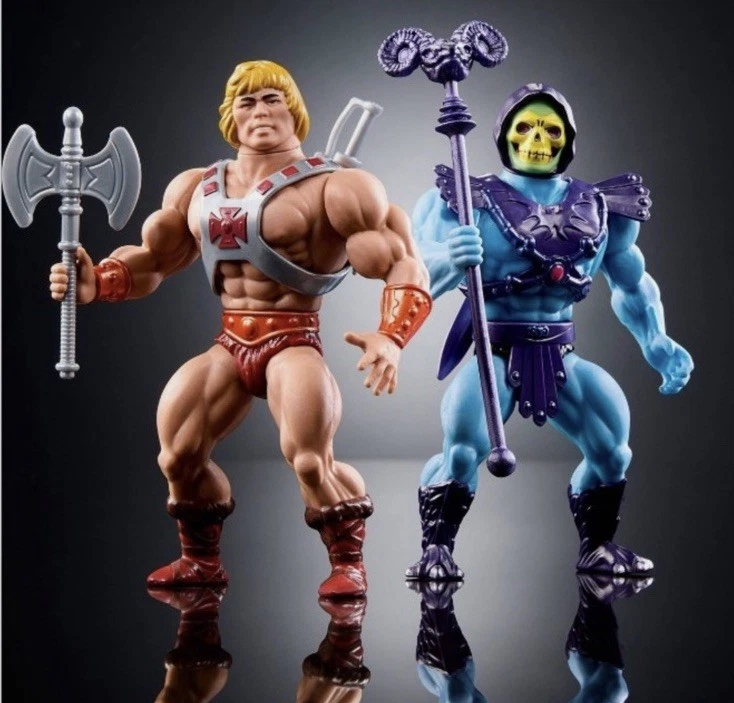 Paquete de 2 figuras Mattel Masters of the Universe 80 aniversario He-man & Skeletor Foto 2 de 4