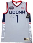 DAN HURLEY SIGNED UCONN BASKETBALL JERSEY NATIONAL CHAMPIONS FINAL FOUR JSA