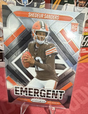 Panini 2025 Prizm Shedeur Sanders #17 Browns Emergent Rookie Insert NFL Card
