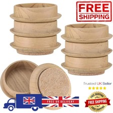 Floor Protector Castor Cups Felt Pads Chair Furniture Carpet Table Wood New UK