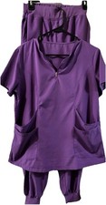 Women's Medical Scrub Top 2-Pocket, Medium 0033 set
