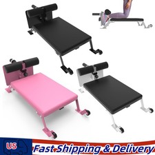 Nordic Curl Machine Adjustable Hamstring Curl Bench Equipment w/ Wheel Home Gym
