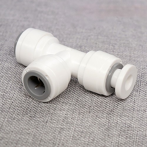 1/4" 3/8" Push Fit Connector Adapter Valve RO Fridge Water Filter Quick Fittings - Afbeelding 15 van 92