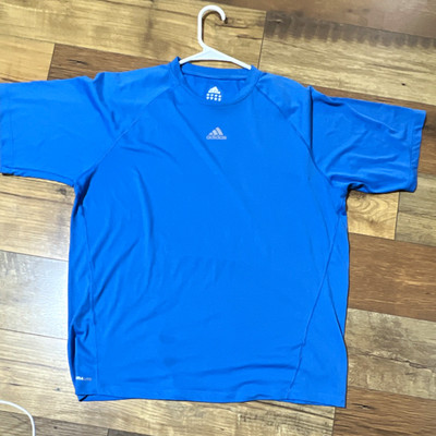 adidas Climalite Men s Blue XL Crew Neck Short Sleeve Lightweight T-Shirt