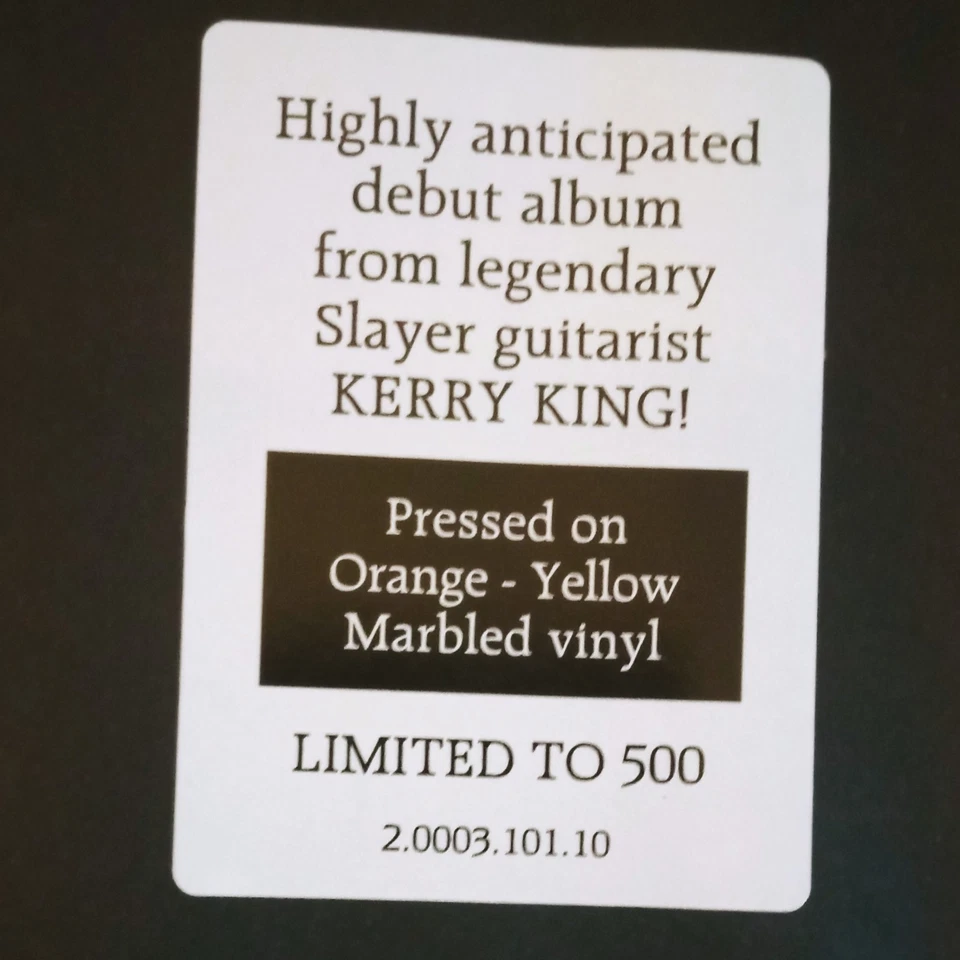 Kerry King From Hell I Rise Orange Yellow Marbled Vinyl, Limitierte Auflage 500 - Bild 3 von 3