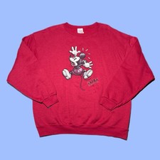 Vintage 1990s Disney Store Mickey Shocked Mouse Graphic Crewneck Sweatshirt XL