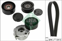1X Ina 529 0484 10 Keilrippenriemensatz FüR Porsche Audi