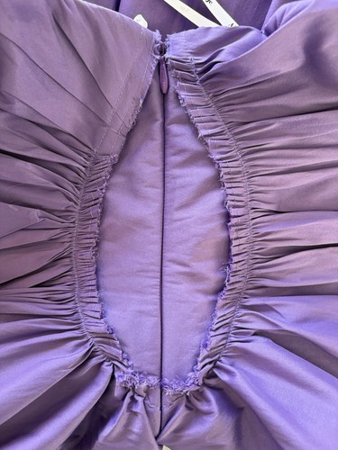 AJE Daybreak Strapless Short Mini Bubble Hem Dress Purple AU 14 / US 10 - Picture 9 of 10