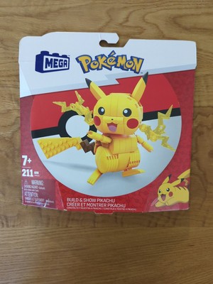 Mega Pokemon Pikachu Build And Show Building Block Set - New / Sealed