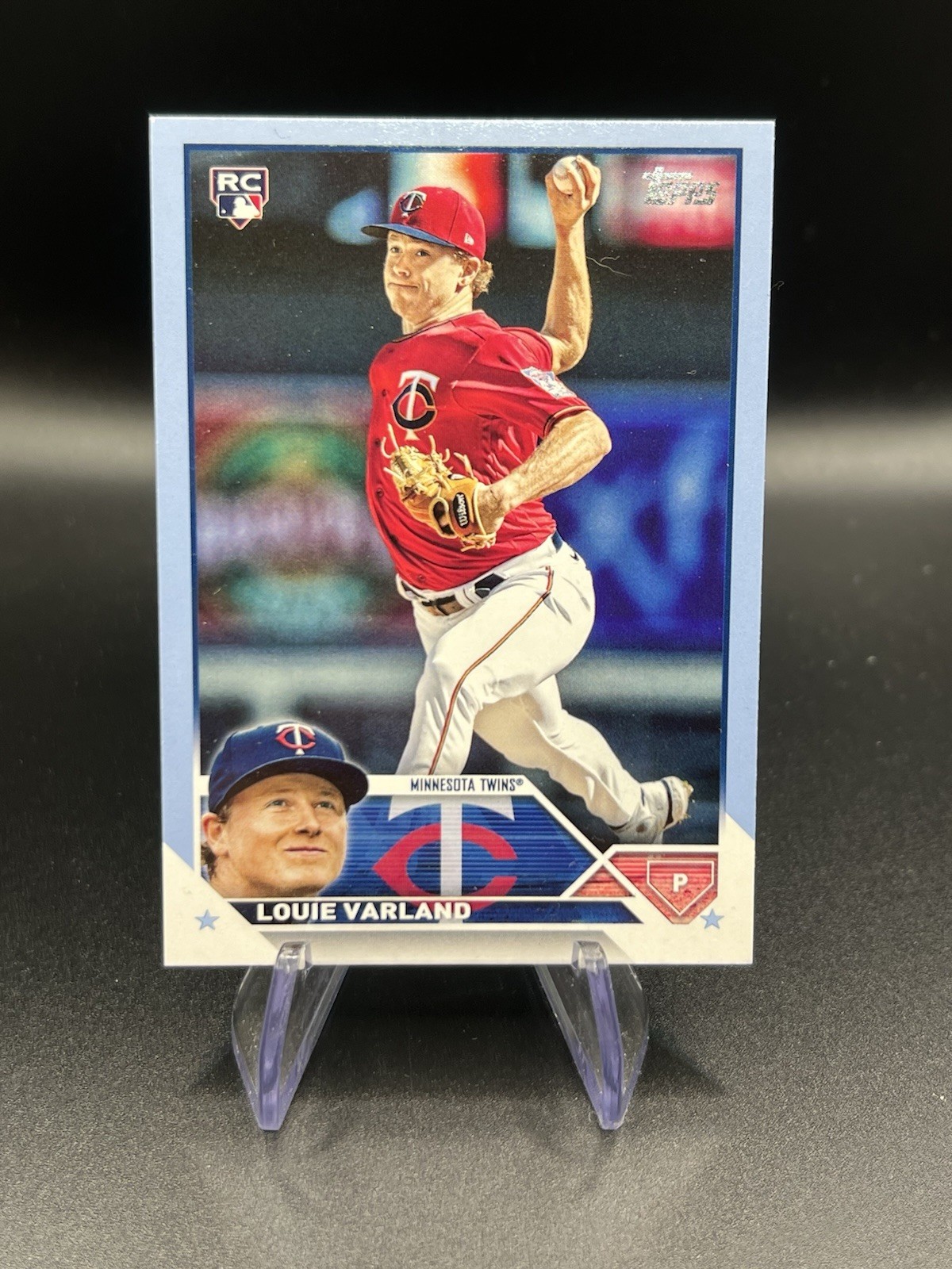 2023 Topps Series 2 - Louie Varland #441 Father's Day Powder Blue /50 (RC)