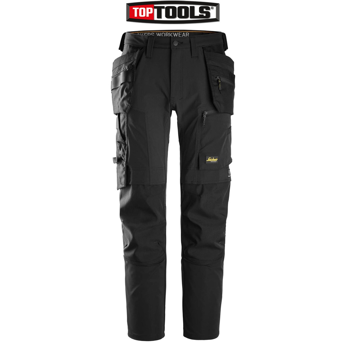 Snickers 6218 Allround Work Stretch Trousers Holster Pockets Black 33" 32" - Image 2