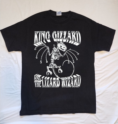King Gizzard And The Lizard Wizard Dragon Skeleton T Shirt Full Size S-5XL AM309