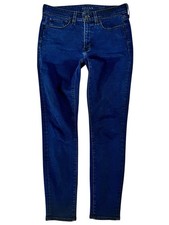 Spanx Blue Dark Wash 5-Pocket High-Rise Skinny Denim Jeans Women's Size 29