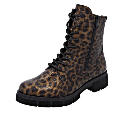 Remonte Lack Boots Leo D2S72-90 Damen Schuhe Stiefeletten Schnürboots