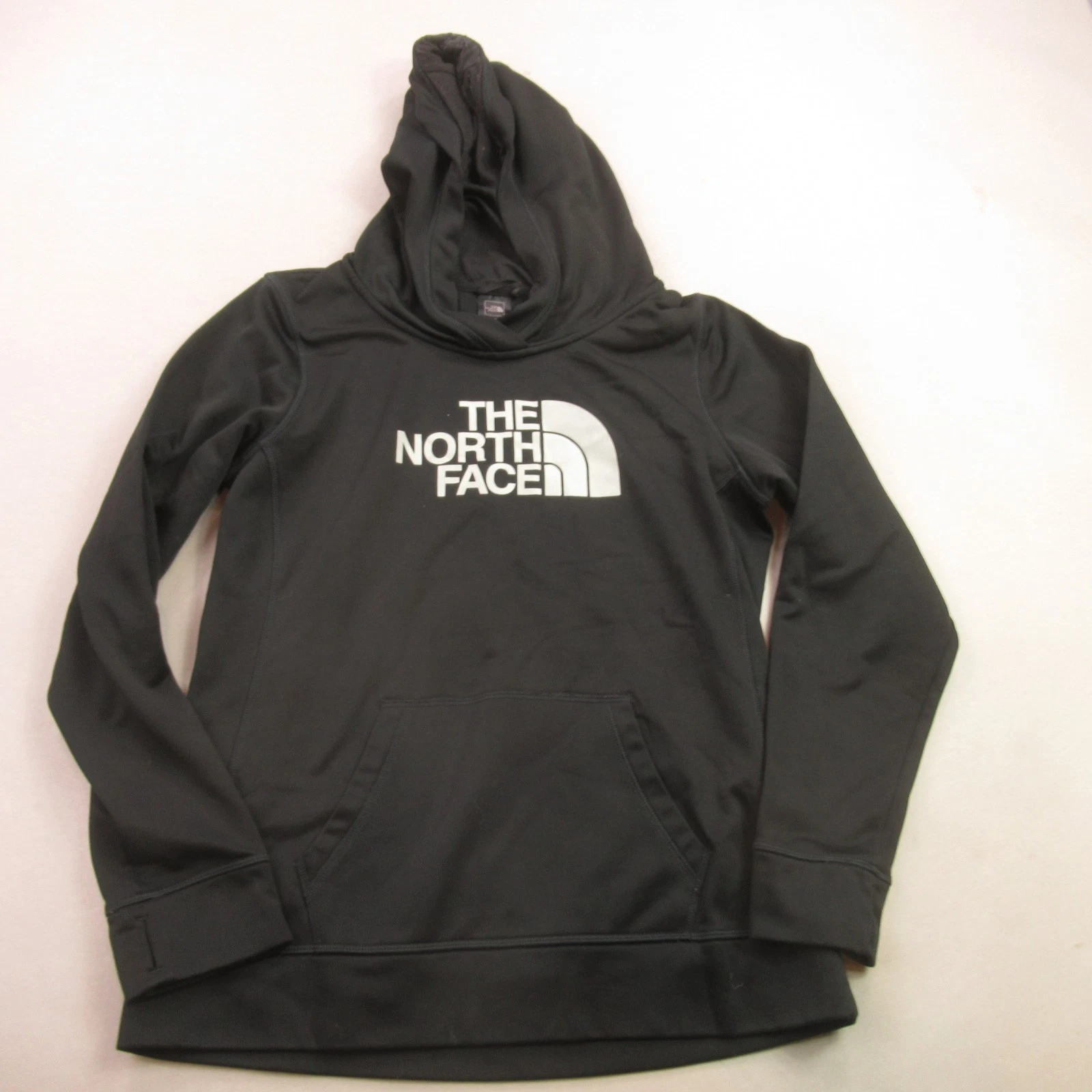 The North Face Women's Large Black Pullover Hoodie Activewear Knit Fleece