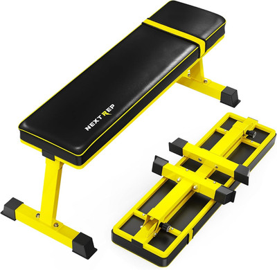 Foldable Flat Weight Bench - 1300 LB Capacity Heavy Duty Workout Bench for Home