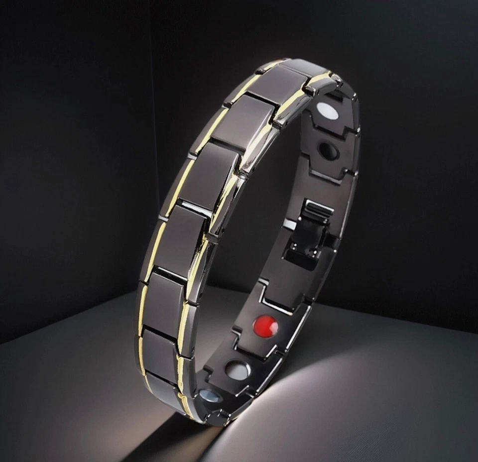 Pulsera magnética de cobre terapia de curación energética alivio del dolor artritis hombres mujeres Foto 4 de 4