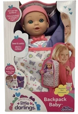 Little Darlings Backpack Baby Doll - Nurture Me! (New Adventures) Sweet & Cuddly