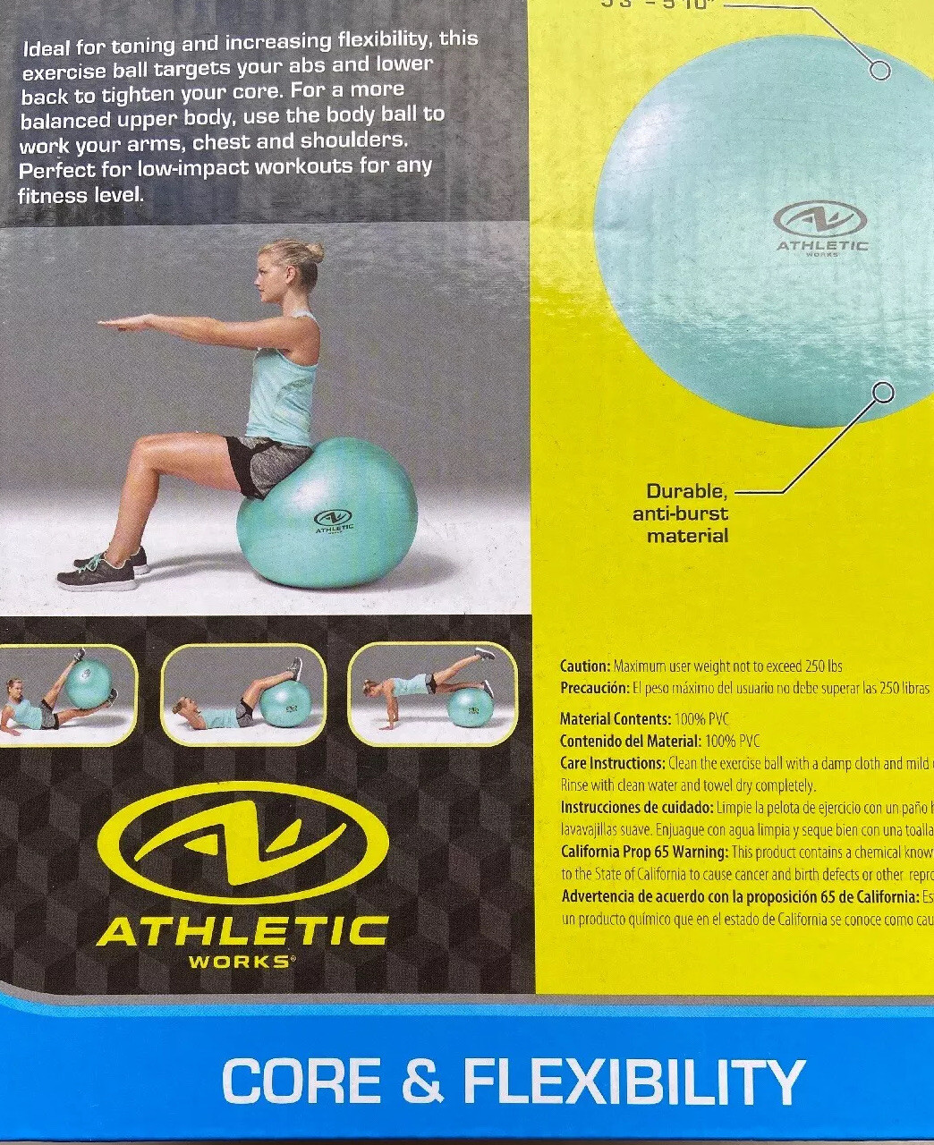 athletic works exercise ball