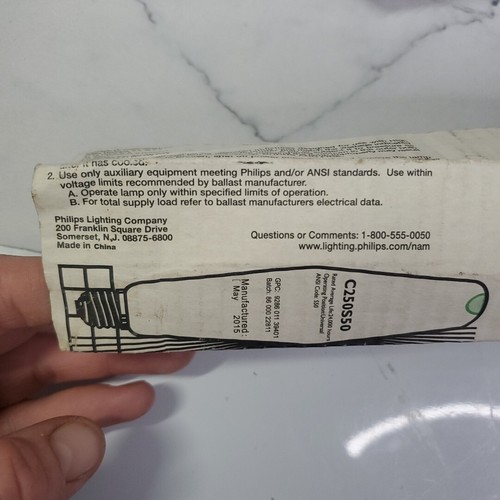Philips C250S50/Alto High Pressure Lamp, ED18 Bulb Shape, 250W - Ceramalux NEW! - Picture 14 of 15