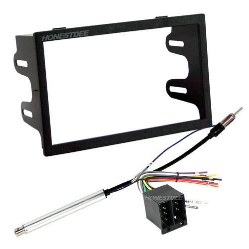 95-9012 Double Din Radio Install Dash Kit & Wires for Select VW Car Stereo Mount - Picture 1 of 3