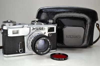 FULLY SERVICED NEAR EXC USSR ''KIEV-4AM'' RF CAMERA + HELIOS-103 lens f1.8/53 (10)