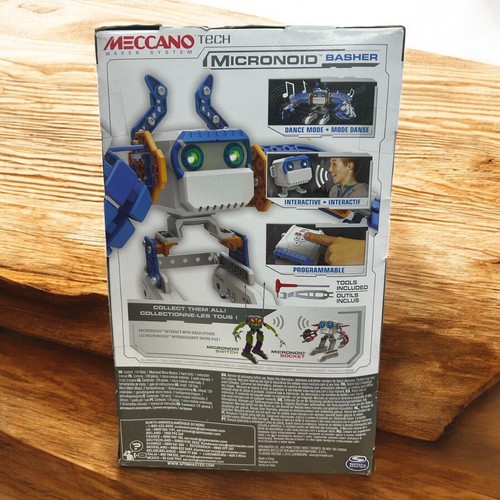 Robot Building Kit Meccano Maker System Micronoid Basher Blue Programmable Toy - Picture 3 of 7