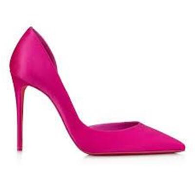 Christian Louboutin IRIZA 100パテントコーラルピンク Iriza 100 suede pumps in pink - Christian Louboutin | Mytheresa