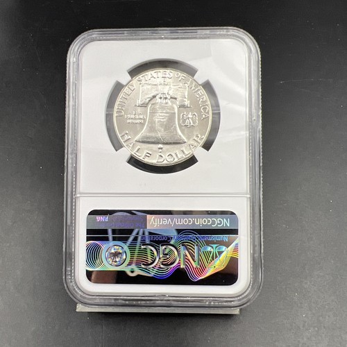 1963 D US Franklin Silver Half Dollar Coin NGC MS64 Choice BU Certified #094 - Picture 8 of 10