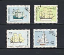 R9049 Argentina 1979 ships Stamp Expo "Buenos Aires '80" 4v. used