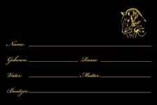 -B05- Boxenschild Springpferd 3mm Alu-Verbund