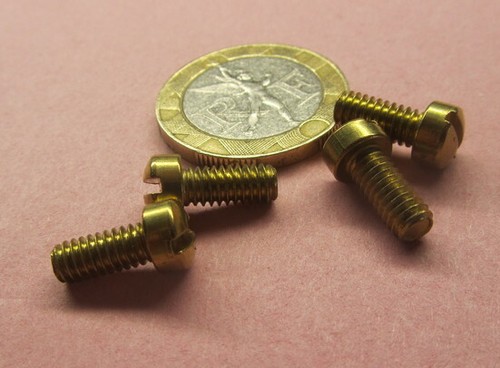 Fillister Head Brass Slotted Machine Screw 8-32 x 3/8" Length 100 Pcs - Picture 10 of 12