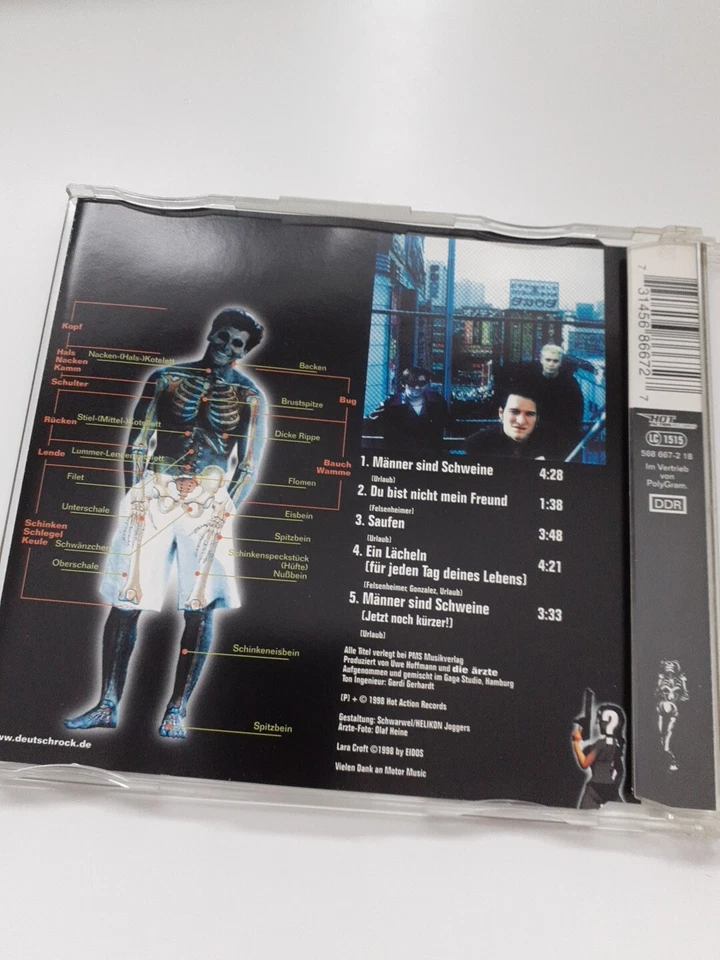 CD Maxi Single Die Ärzte - Ein Schwein namens Männer - Männer sind Schweine - Bild 3 von 4