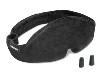 Cabeau MIDNIGHT MAGIC verstellbare Schlafmaske garantiert Verdunkelung + STECKER FASTP&P 