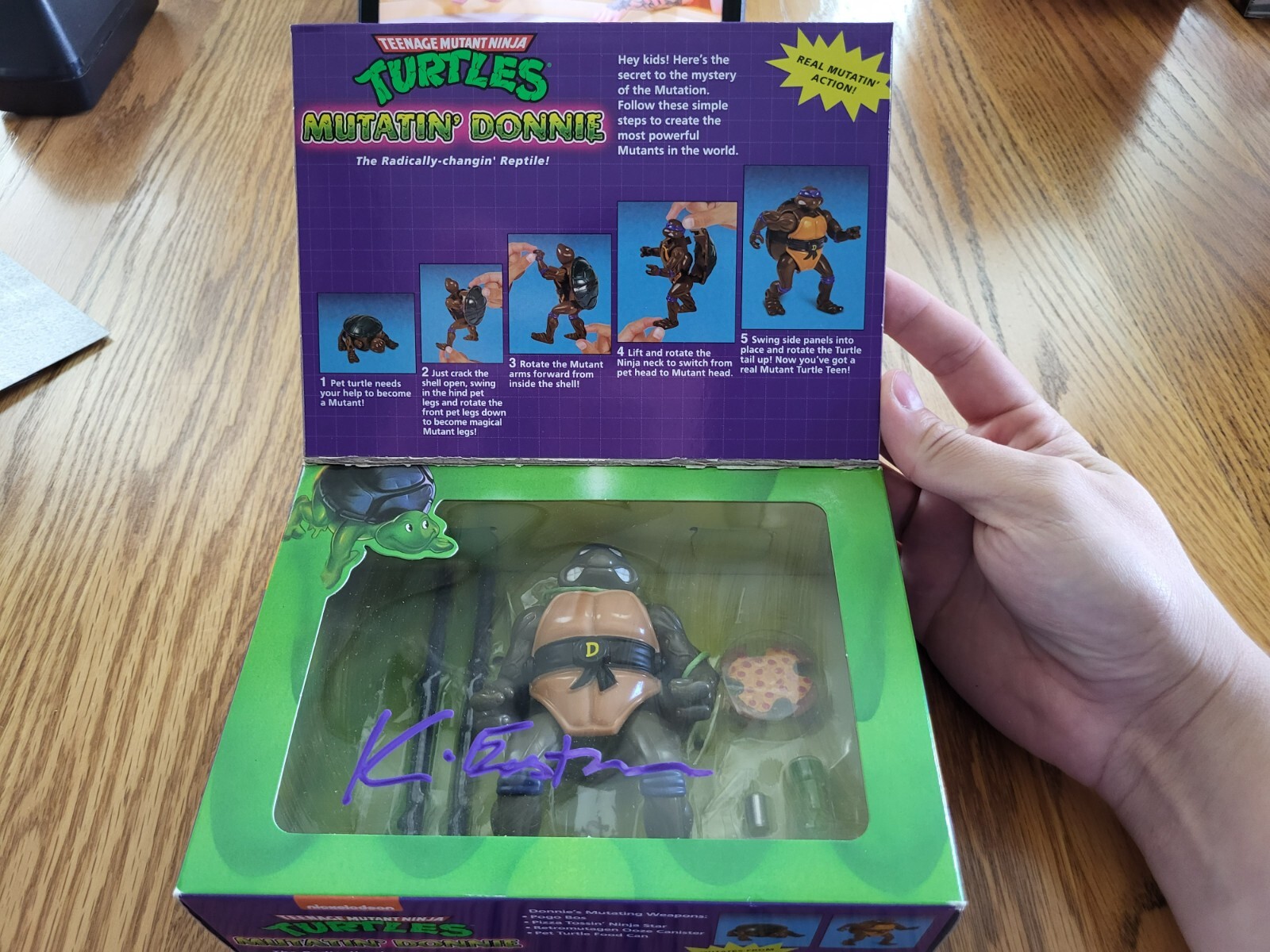 Playmates Toys TMNT Mutatin' Donnie (Donatello) - Signed by K. Eastman w/ COA