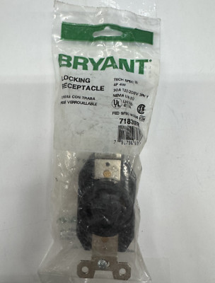 Bryant 71830FR Locking Receptacle, 4P 4W 30A 120/208V 3PH