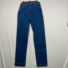 Vtg Wrangler 14MWZG Women 11 X 36 Cowboy Cut Slim Fit Jeans Cowgirl Western Blue