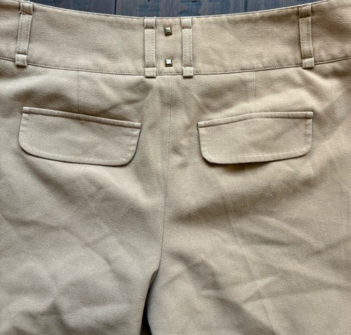 Cache Shorts Womens 0 Preppy Khaki Beige Comfort Dress Vintage Y2K 90s - Picture 7 of 7