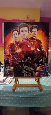 Spiderman - Tom Holland - Tobey Maguire - Andrew Garfield - Gemälde 