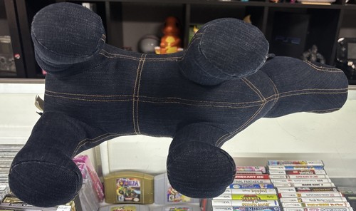 De colección Gap Denim Cachorro Perro Peluche Animal 18 pulgadas Resistente RARO Bebé Gap Denim Oscuro - Imagen 9 de 9
